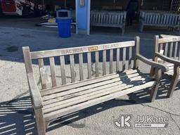 (Newport Beach, CA) 1 Used Teak 6ft long Park Bench from Balboa Island Contact Jimmy Villa for previ