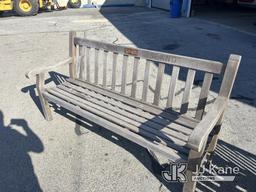 (Newport Beach, CA) 1 Used Teak 6ft long Park Bench from Balboa Island Contact Jimmy Villa for previ