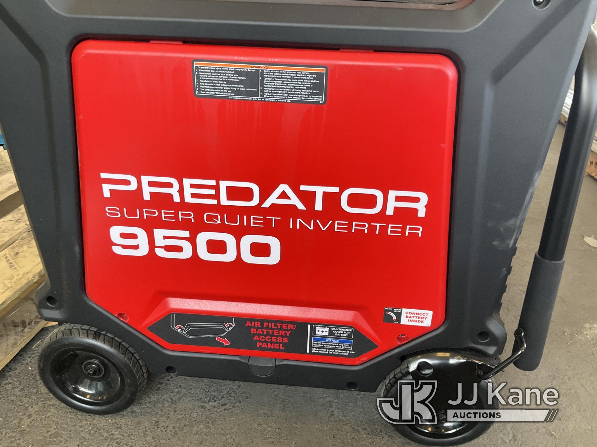 (Jurupa Valley, CA) Predator 9500 Generator (Used) NOTE: This unit is being sold AS IS/WHERE IS via