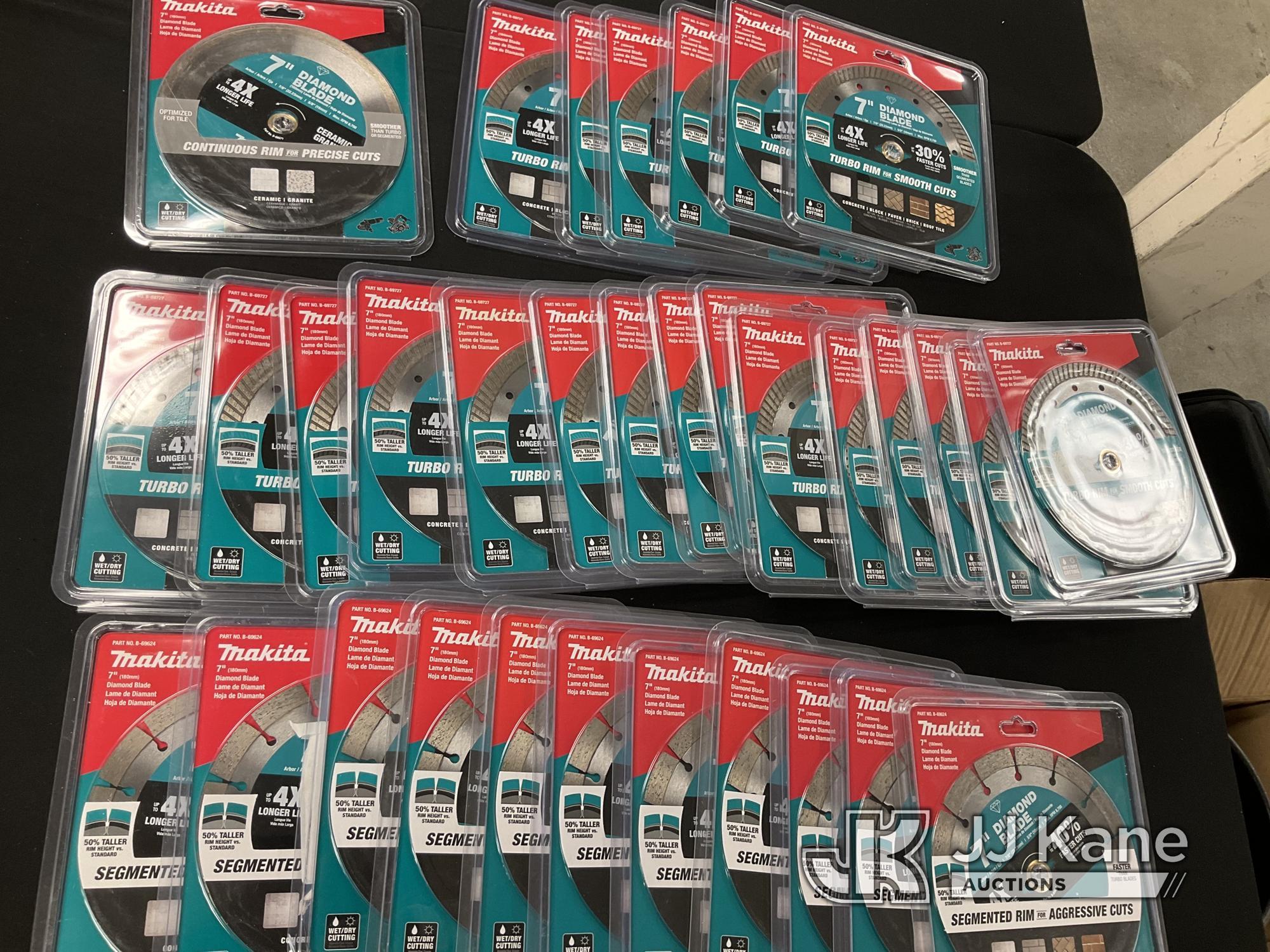 (Jurupa Valley, CA) Makita Saw Blades (Used) NOTE: This unit is being sold AS IS/WHERE IS via Timed