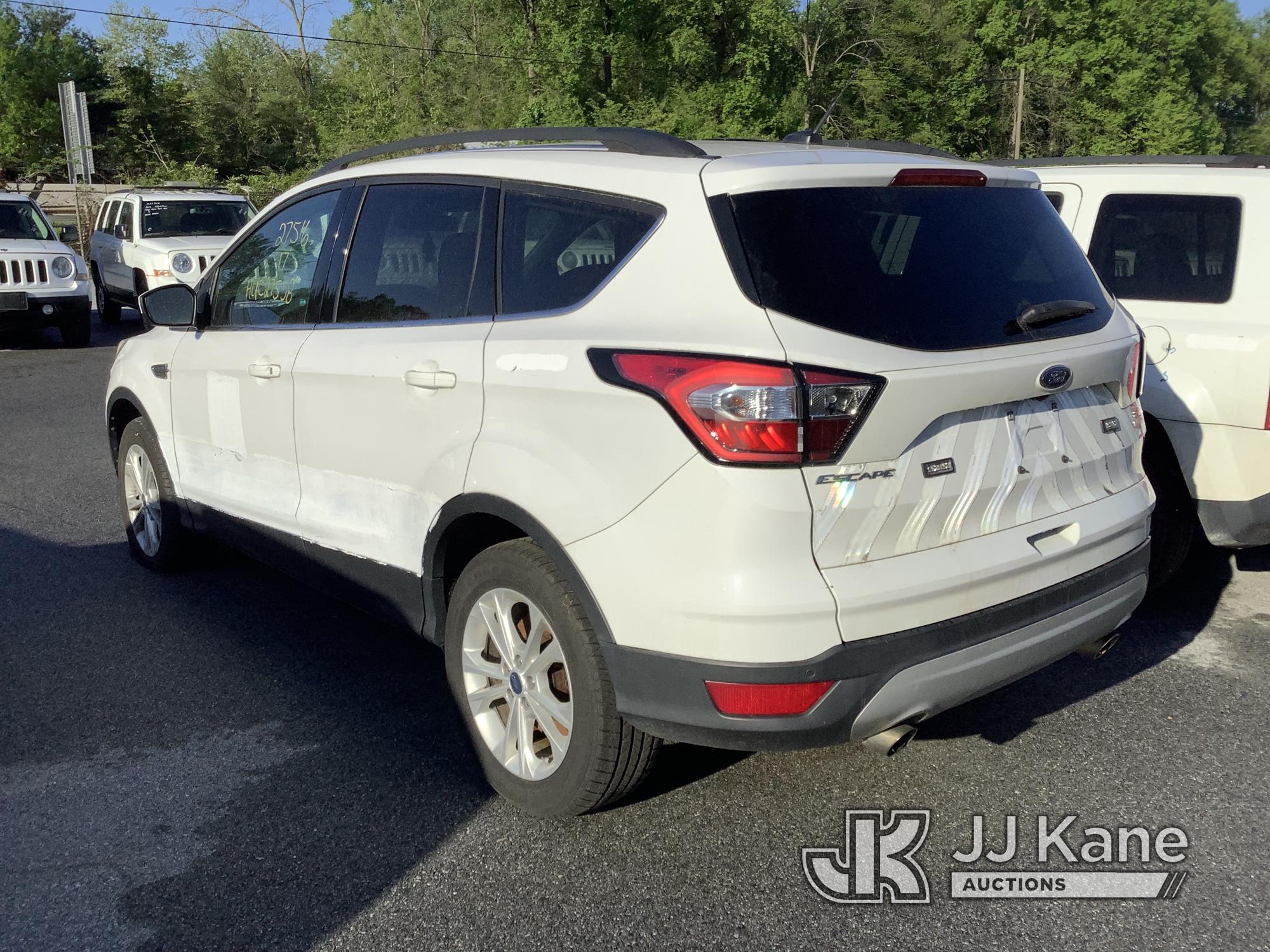 (Chester Springs, PA) 2017 Ford Escape 4x4 4-Door Sport Utility Vehicle Not Running, Condition Unkno