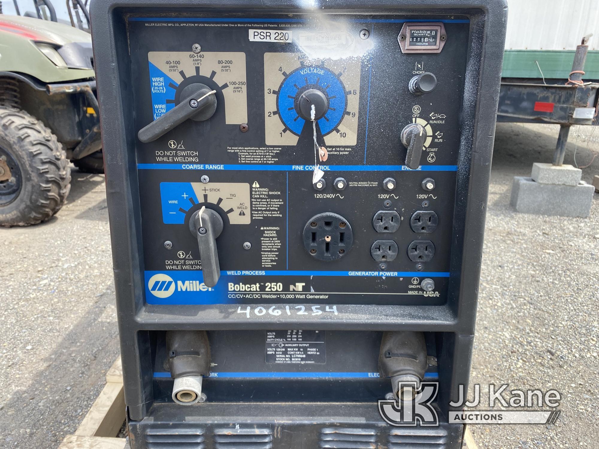 (Plymouth Meeting, PA) Miller Bobcat 250 Welder/Generator Condition Unknown