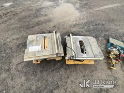 (Rome, NY) (2) DeWalt table saws conditions unknown, batteries not included