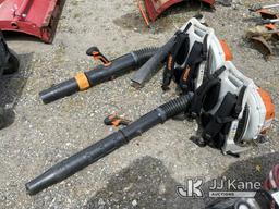 (Plymouth Meeting, PA) (2) Stihl Back pack blowers & (1) Stihl Hand Held Blower Condition Unknown