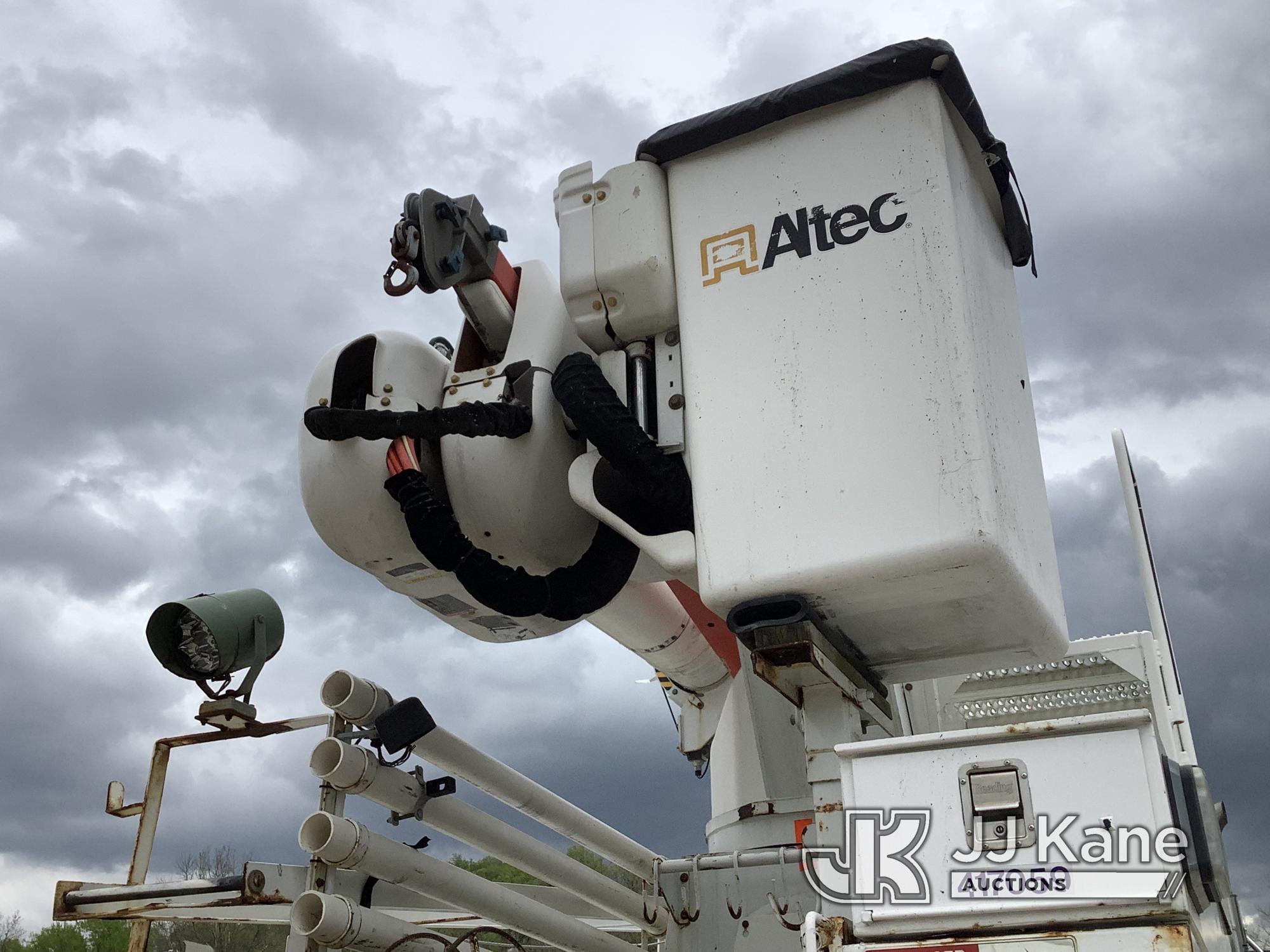 (Smock, PA) Altec AM55-MH, Over-Center Material Handling Bucket rear mounted on 2009 Freightliner M2