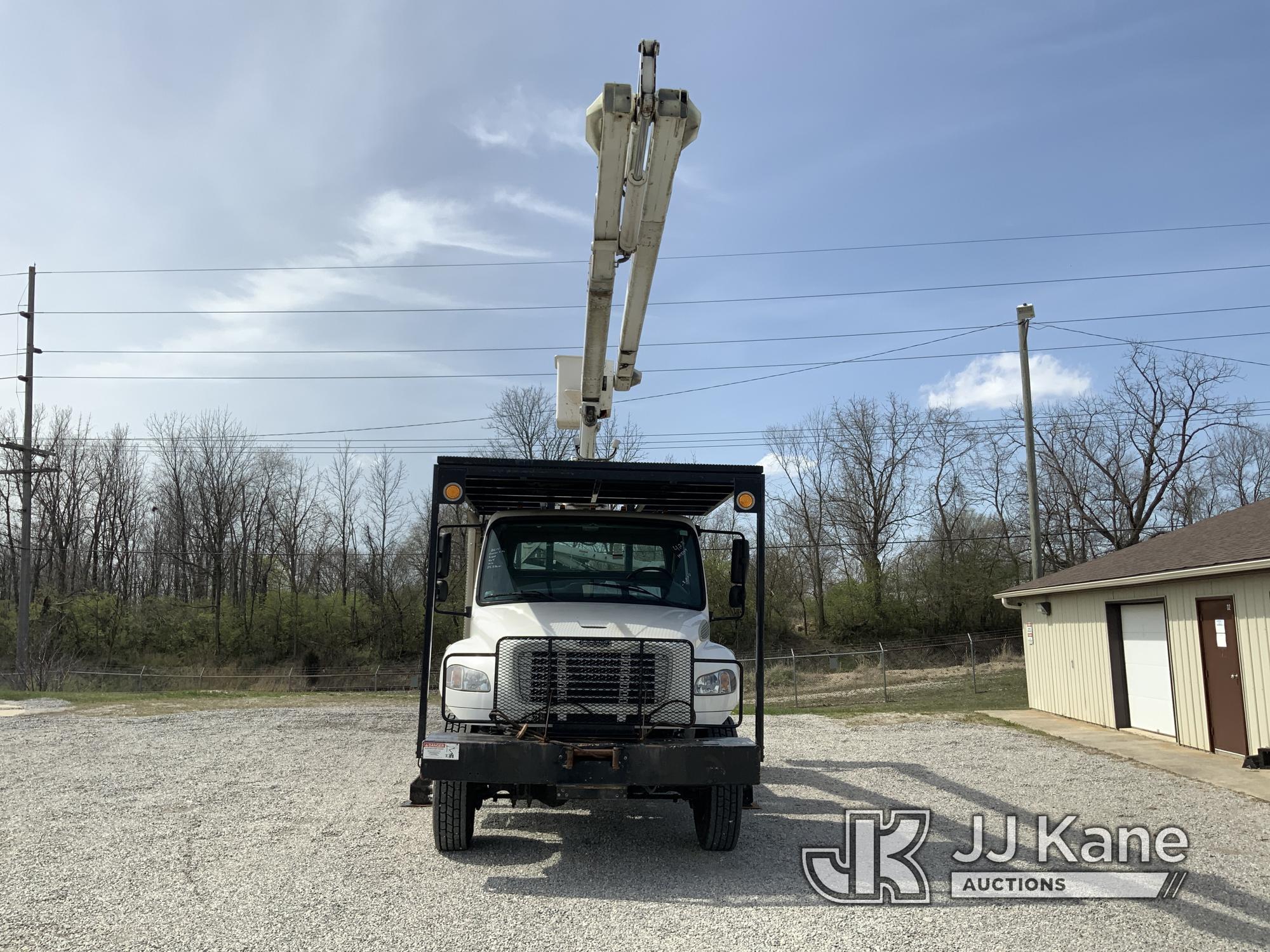 (Fort Wayne, IN) Terex/HiRanger XT60/70, Over-Center Elevator Bucket Truck rear mounted on 2014 Frei
