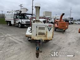 (Fort Wayne, IN) 2013 Vermeer BC1000XL Chipper (12in Drum), trailer mtd. NO TITLE) (Runs & Operates