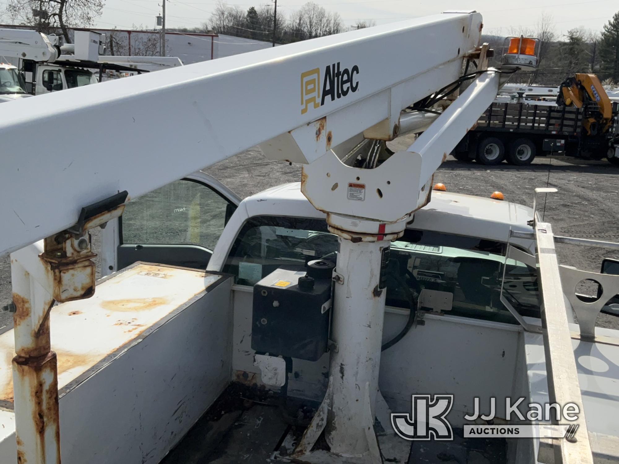 (Plains, PA) Altec AT200A, Telescopic Non-Insulated Bucket Truck mounted behind cab on 2015 Ford F45