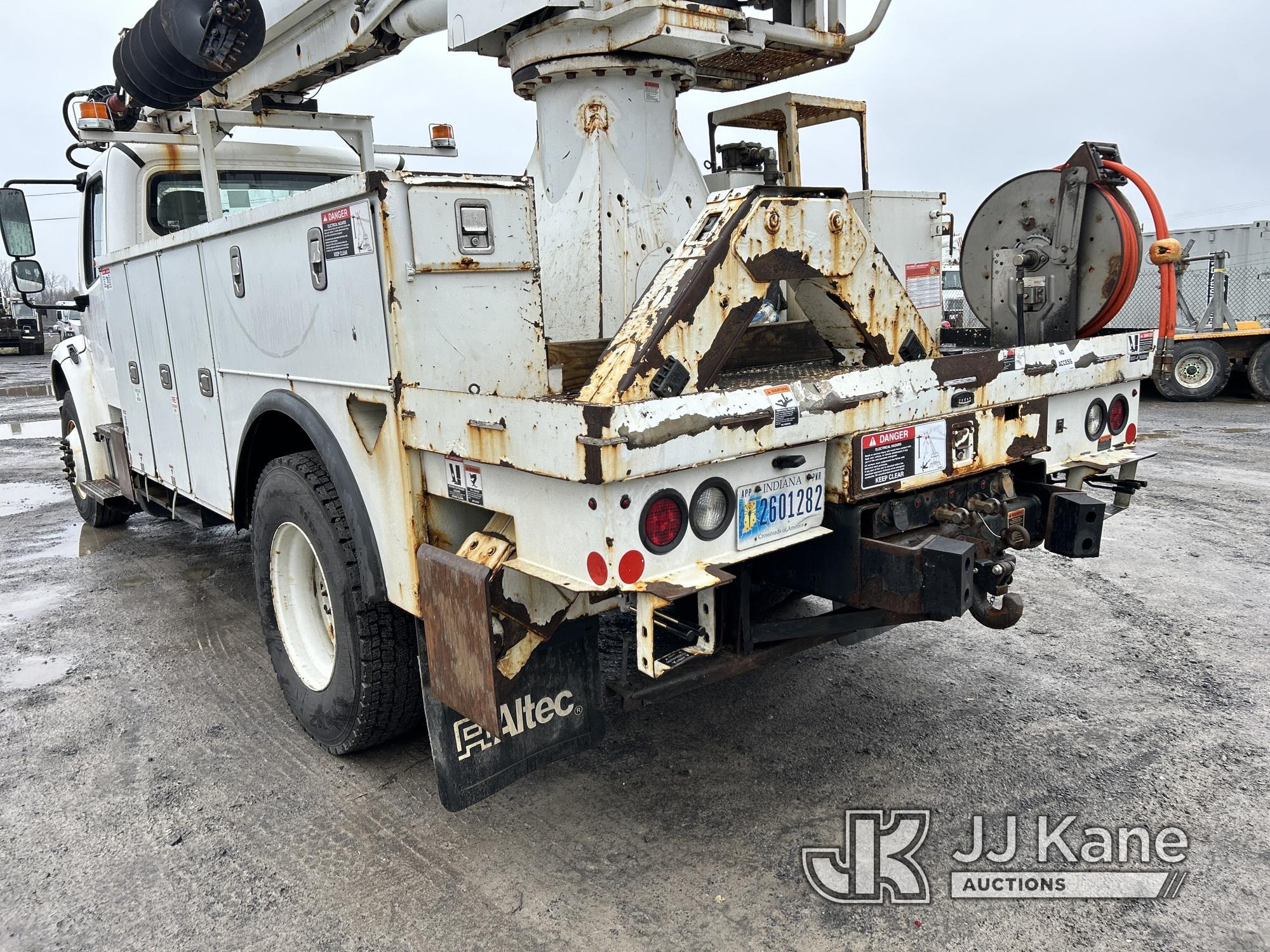 (Rome, NY) Altec DC47TR, Digger Derrick rear mounted on 2018 Freightliner M2 106 Utility Truck Runs,