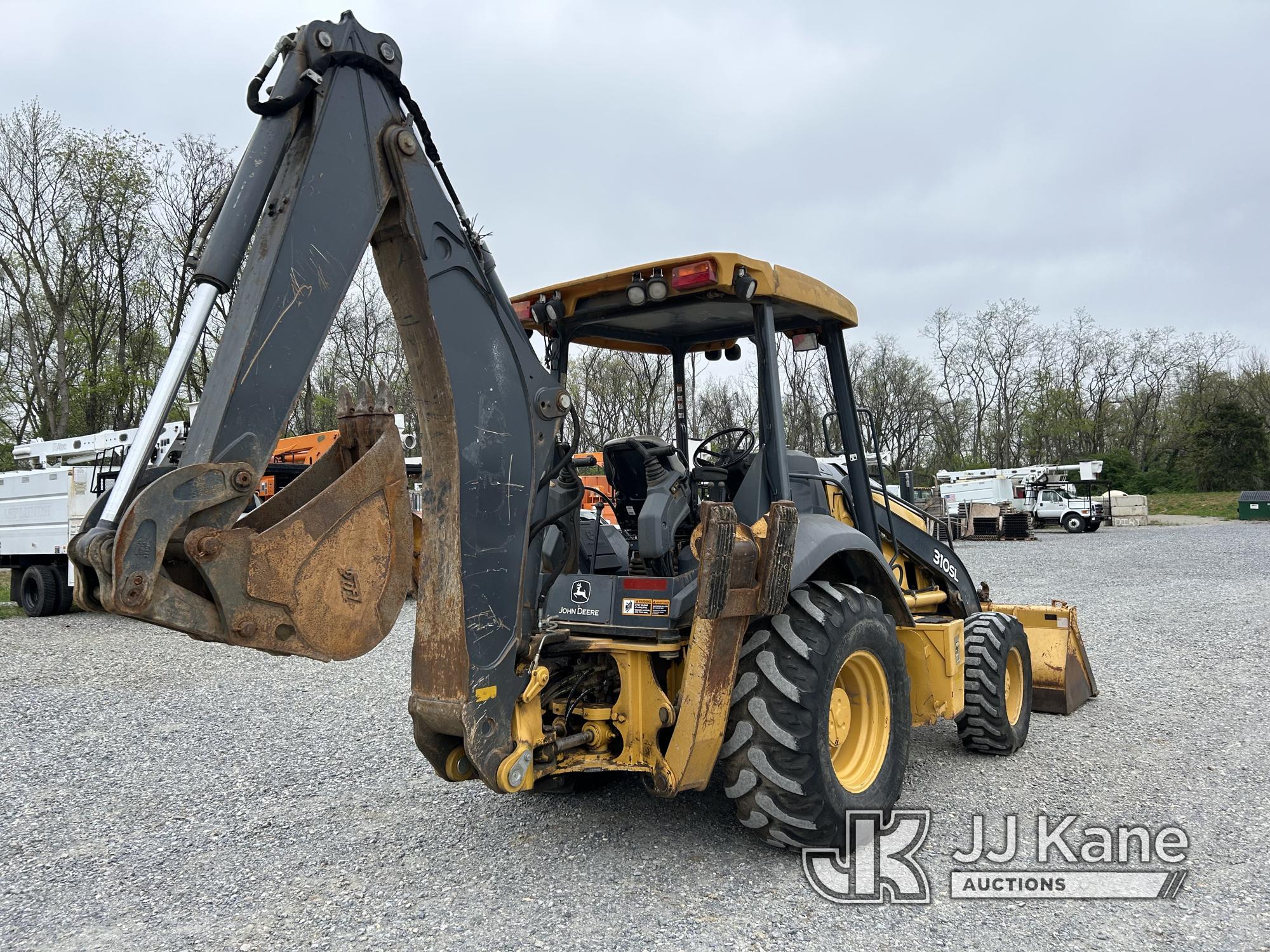 (Hagerstown, MD) 2016 John Deere 310SL Tractor Loader Backhoe Runs, Moves & Operates, Warning Light