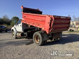 (Houston, PA) 2013 Ford F750 Dump Truck Runs, Moves & Operates) (Check Engine Light On, Rust & Body