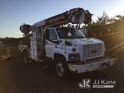 (Berlin Township, NJ) Altec DL45-BR, Digger Derrick rear mounted on 2005 GMC C8500 Flatbed/Utility T