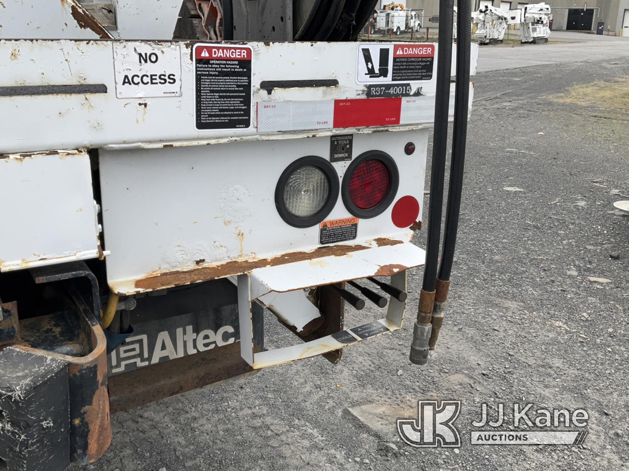 (Plains, PA) Altec DM47B-TR, Digger Derrick rear mounted on 2017 Freightliner M2 106 Utility Truck R