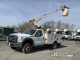 (Plains, PA) Altec AT200A, Telescopic Non-Insulated Bucket Truck mounted behind cab on 2015 Ford F45