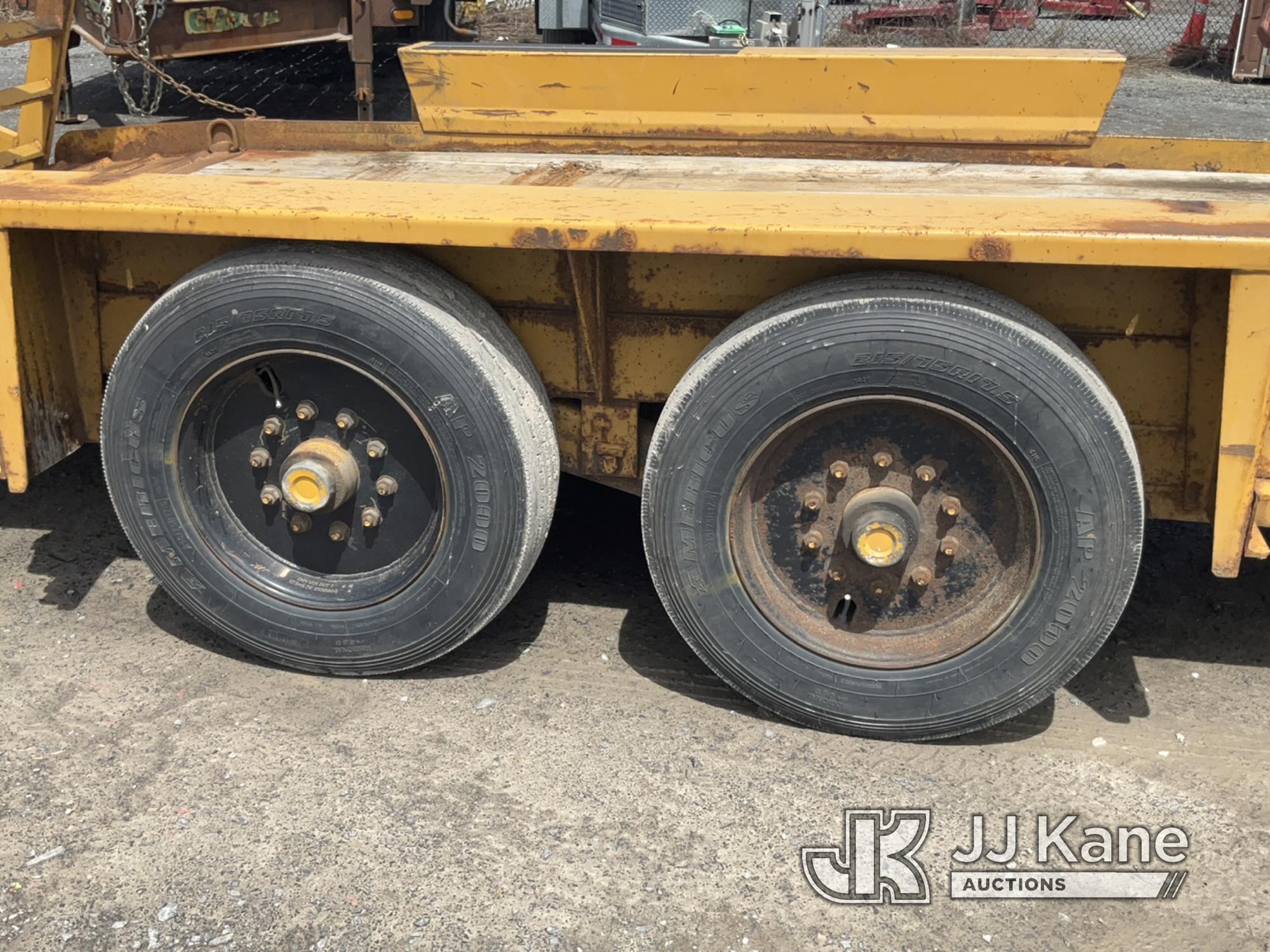 (Rome, NY) 2016 Belshe T16 T/A Tagalong Flatbed Trailer Body & Rust Damage