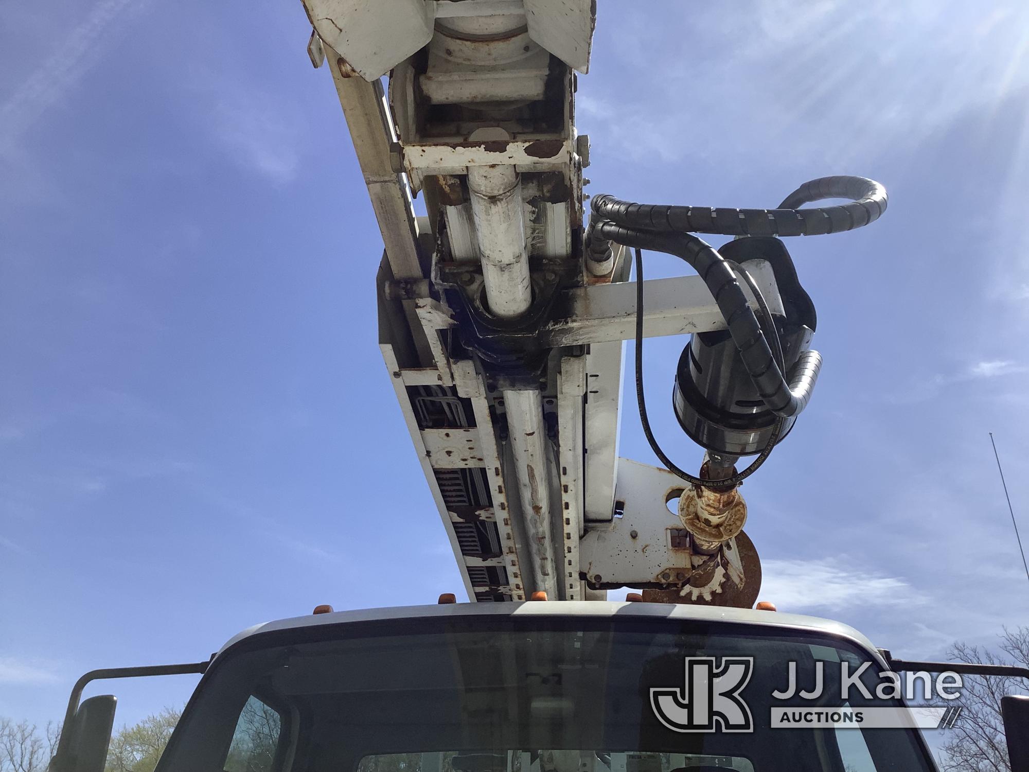 (Smock, PA) Altec DM47B-TR, Digger Derrick rear mounted on 2017 Freightliner M2 106 Utility Truck Ru