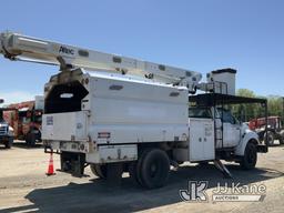 (Charlotte, MI) Altec LR756, Over-Center Bucket Truck mounted behind cab on 2013 Ford F750 Chipper D