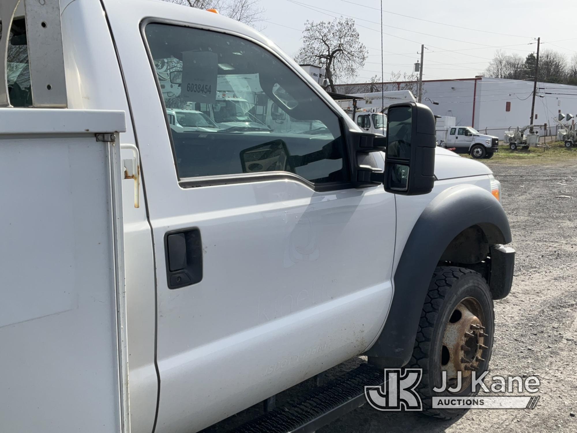 (Plains, PA) Altec AT200A, Telescopic Non-Insulated Bucket Truck mounted behind cab on 2015 Ford F45