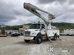 (Smock, PA) Altec AM55-MH, Over-Center Material Handling Bucket rear mounted on 2009 Freightliner M2