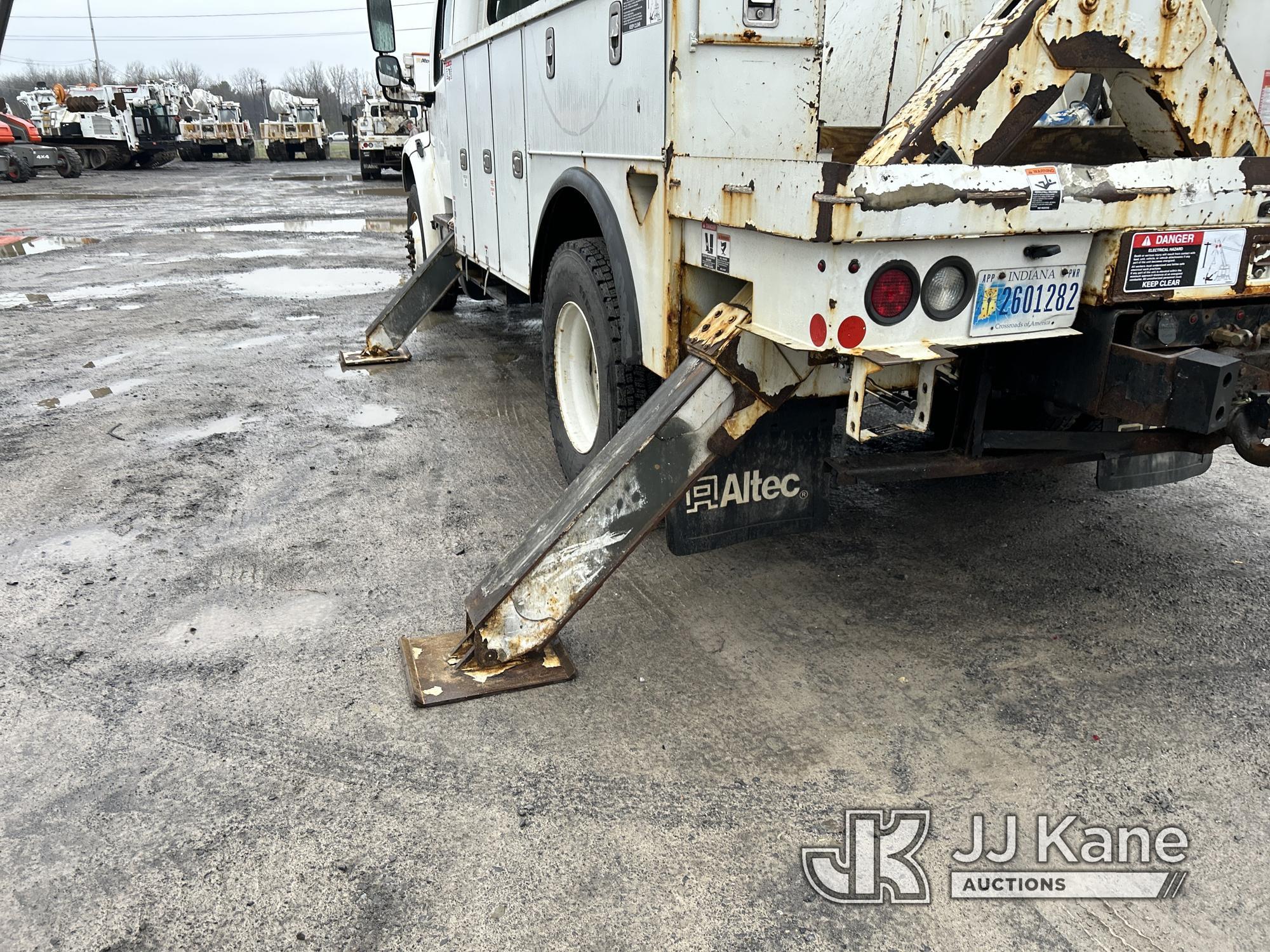 (Rome, NY) Altec DC47TR, Digger Derrick rear mounted on 2018 Freightliner M2 106 Utility Truck Runs,