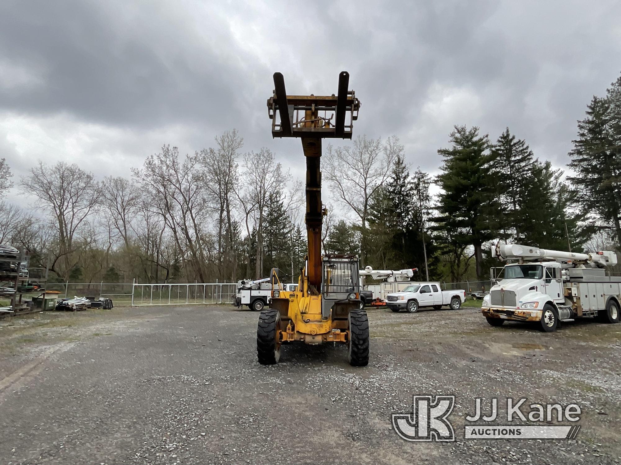 (Victor, NY) JCB 508-40 Rough Terrain Hydraulic Telescopic Forklift Runs, Moves & Operates) (Rust Da