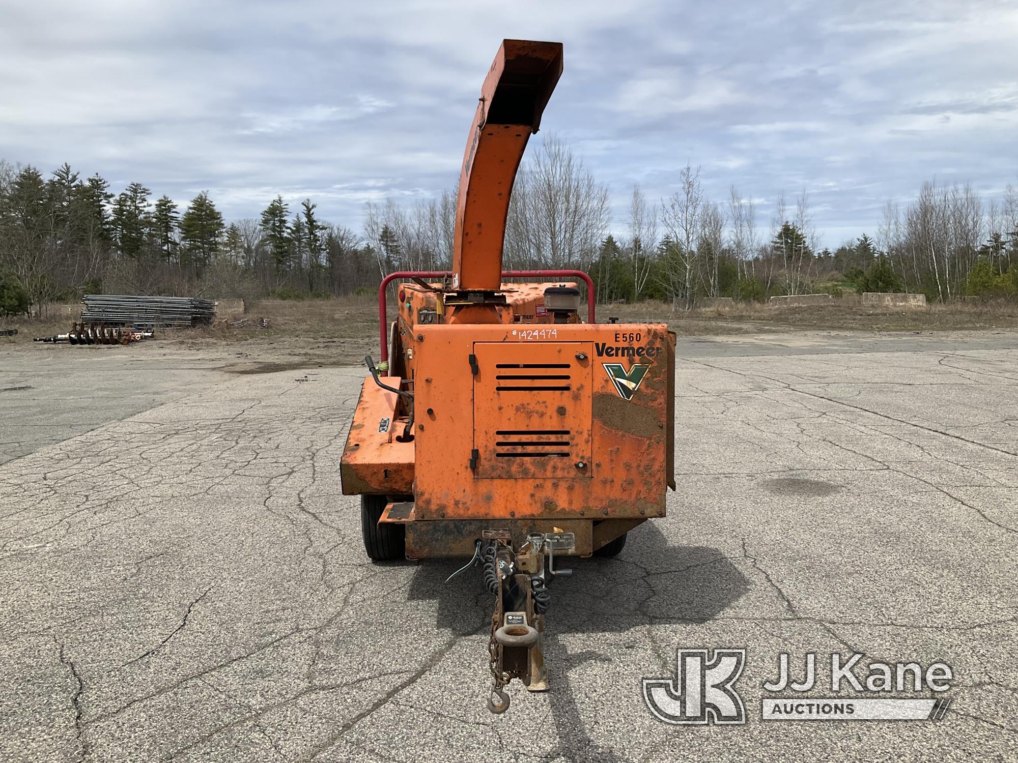 (Wells, ME) 2013 Vermeer BC1000XL Chipper (12in Drum) No Title) (Not Running, Condition Unknown, Bod