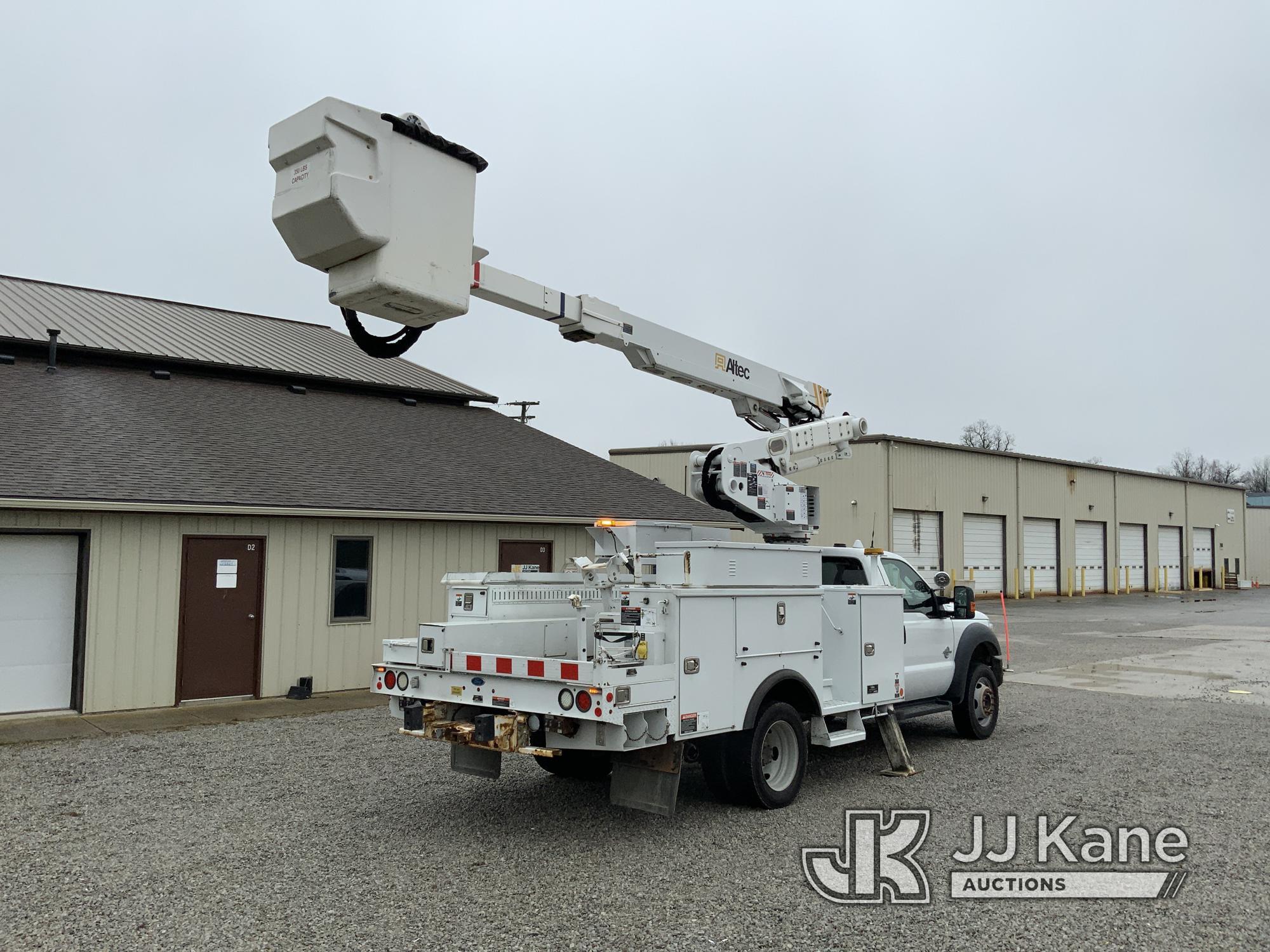 (Fort Wayne, IN) Altec AT40M, Articulating & Telescopic Material Handling Bucket Truck mounted behin