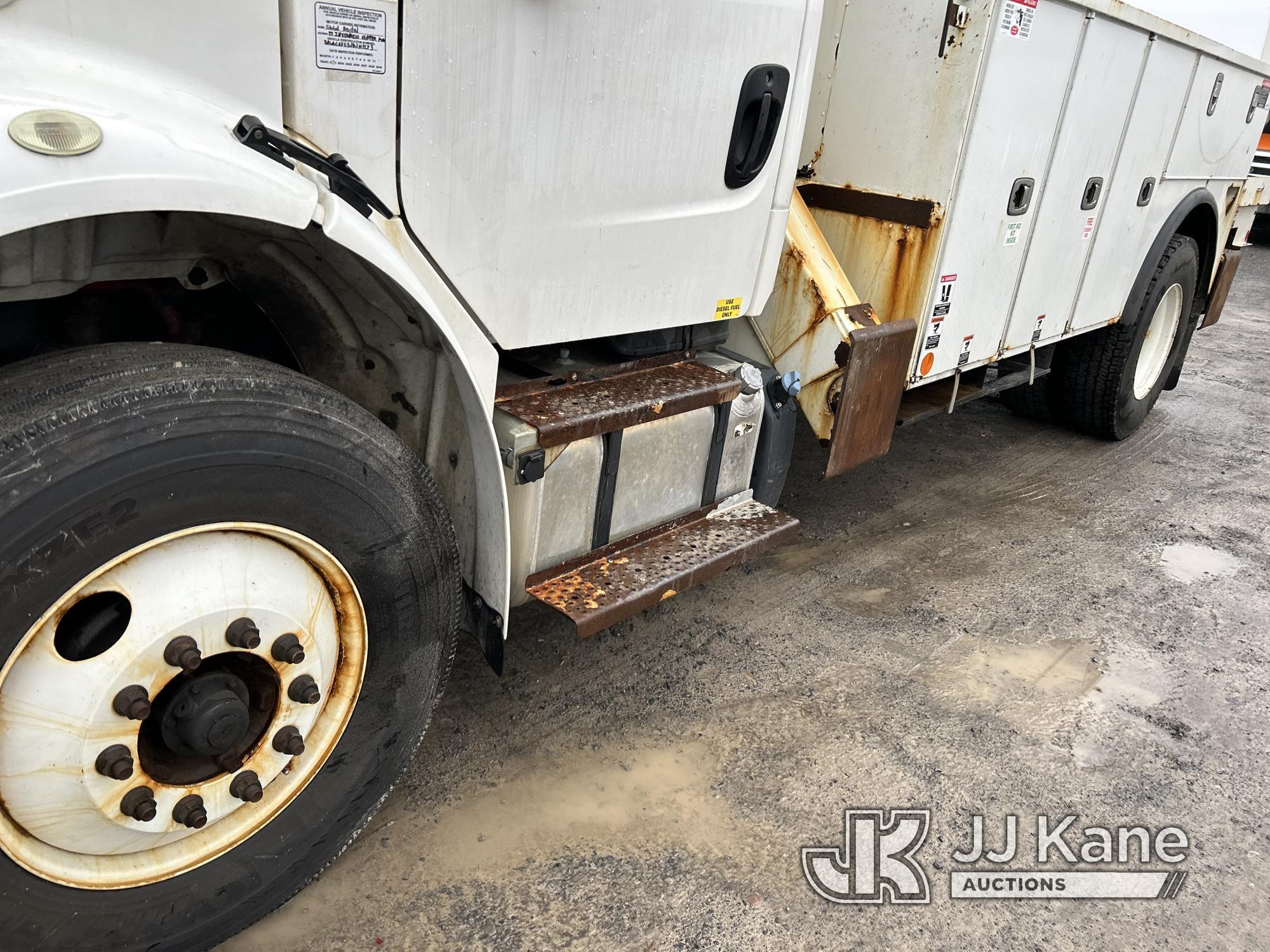 (Rome, NY) Altec DC47TR, Digger Derrick rear mounted on 2018 Freightliner M2 106 Utility Truck Runs,