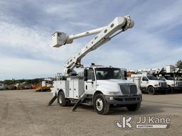 (Charlotte, MI) Altec AM55, Over-Center Material Handling Bucket Truck rear mounted on 2014 Internat