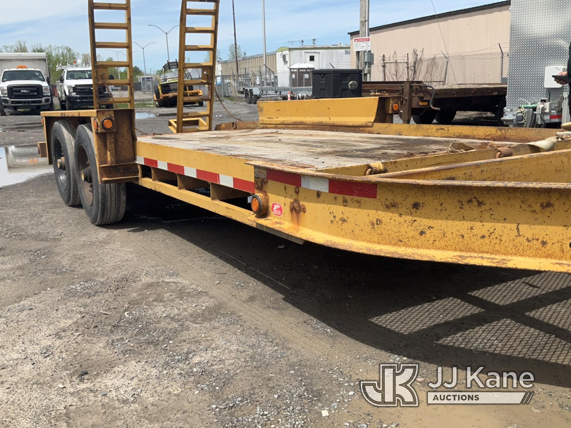 (Rome, NY) 2016 Belshe T16 T/A Tagalong Flatbed Trailer Body & Rust Damage