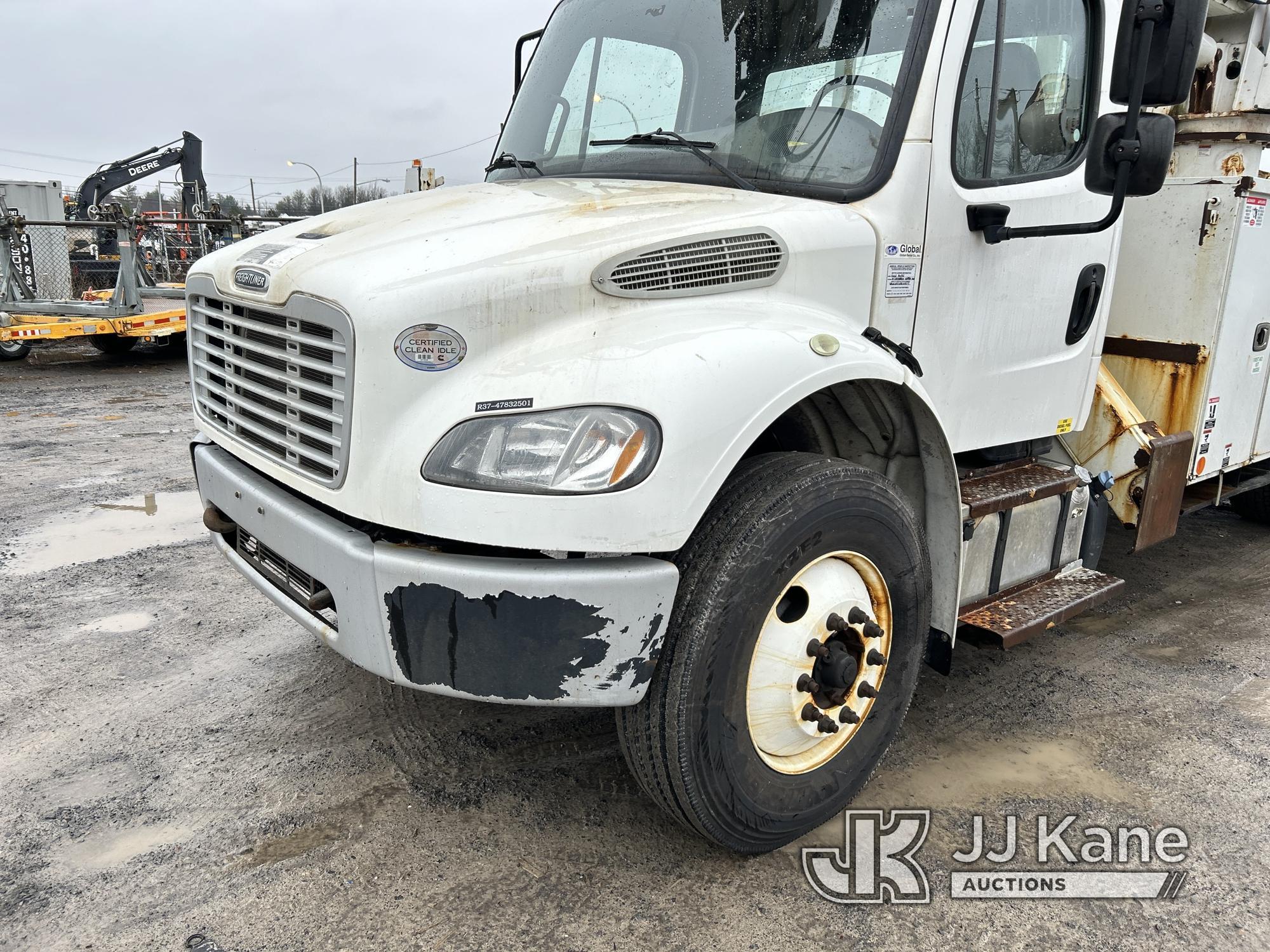 (Rome, NY) Altec DC47TR, Digger Derrick rear mounted on 2018 Freightliner M2 106 Utility Truck Runs,