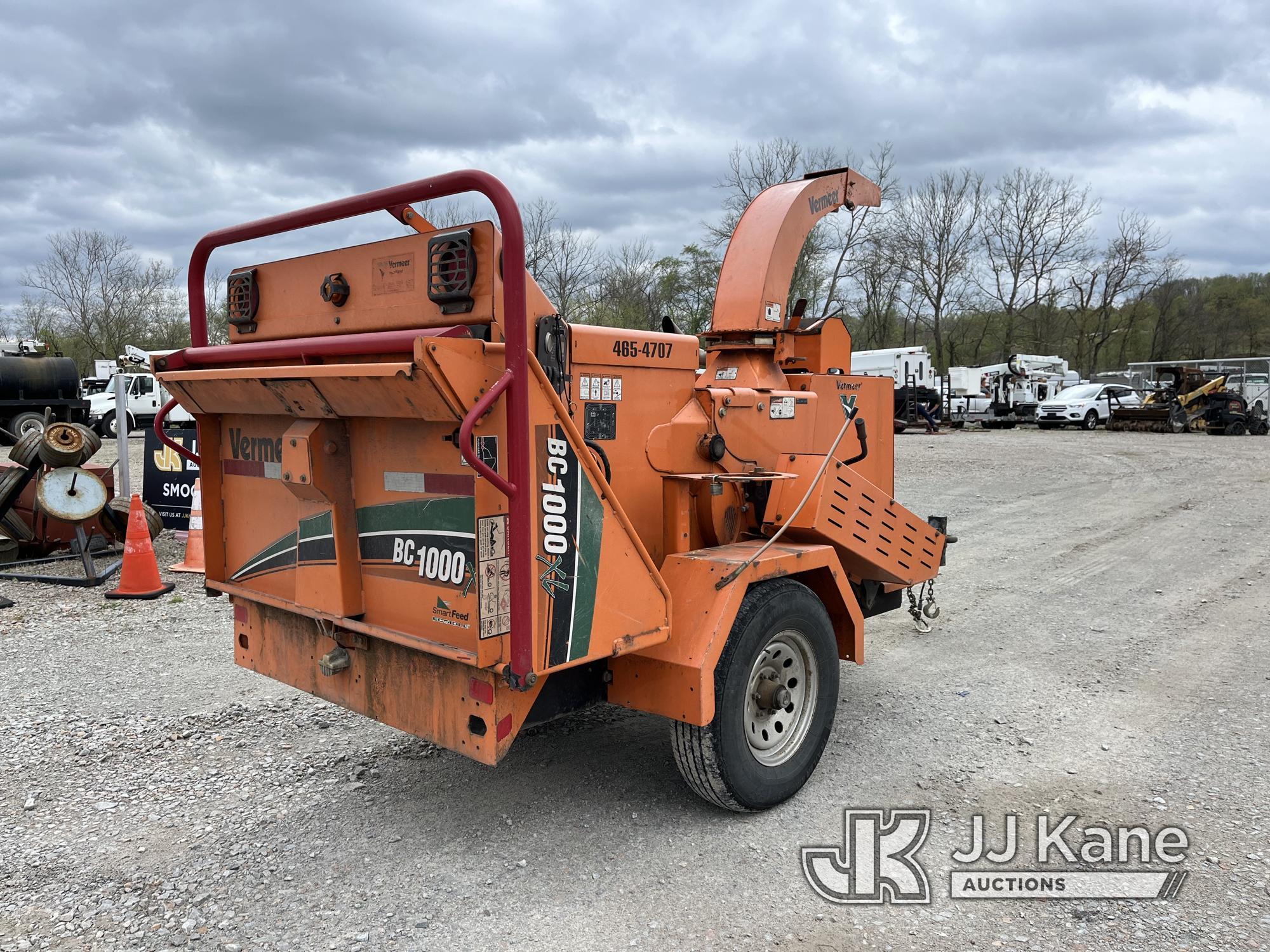 (Smock, PA) 2014 Vermeer BC1000XL Portable Chipper (12in Drum) No Title, Not Running, Operational Co