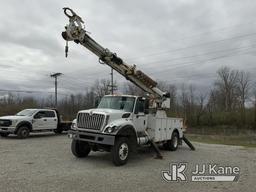 (Fort Wayne, IN) Altec DM47-TR, Digger Derrick rear mounted on 2012 International 7300 4x4 Utility T