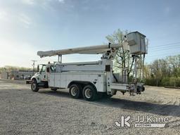(Fort Wayne, IN) Altec AM900-E100, Over-Center Elevator Bucket Truck mounted behind cab on 2002 Inte