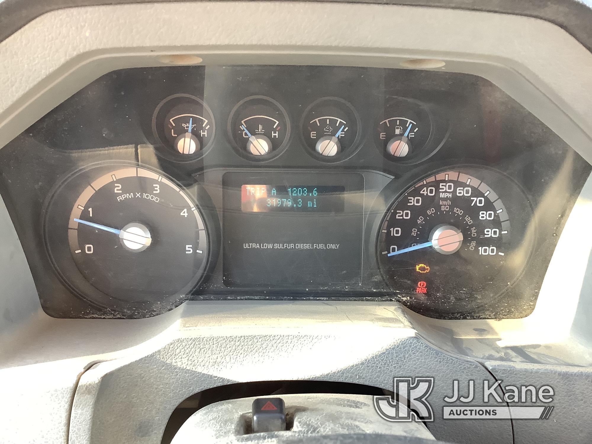 (Houston, PA) 2013 Ford F750 Dump Truck Runs, Moves & Operates) (Check Engine Light On, Rust & Body