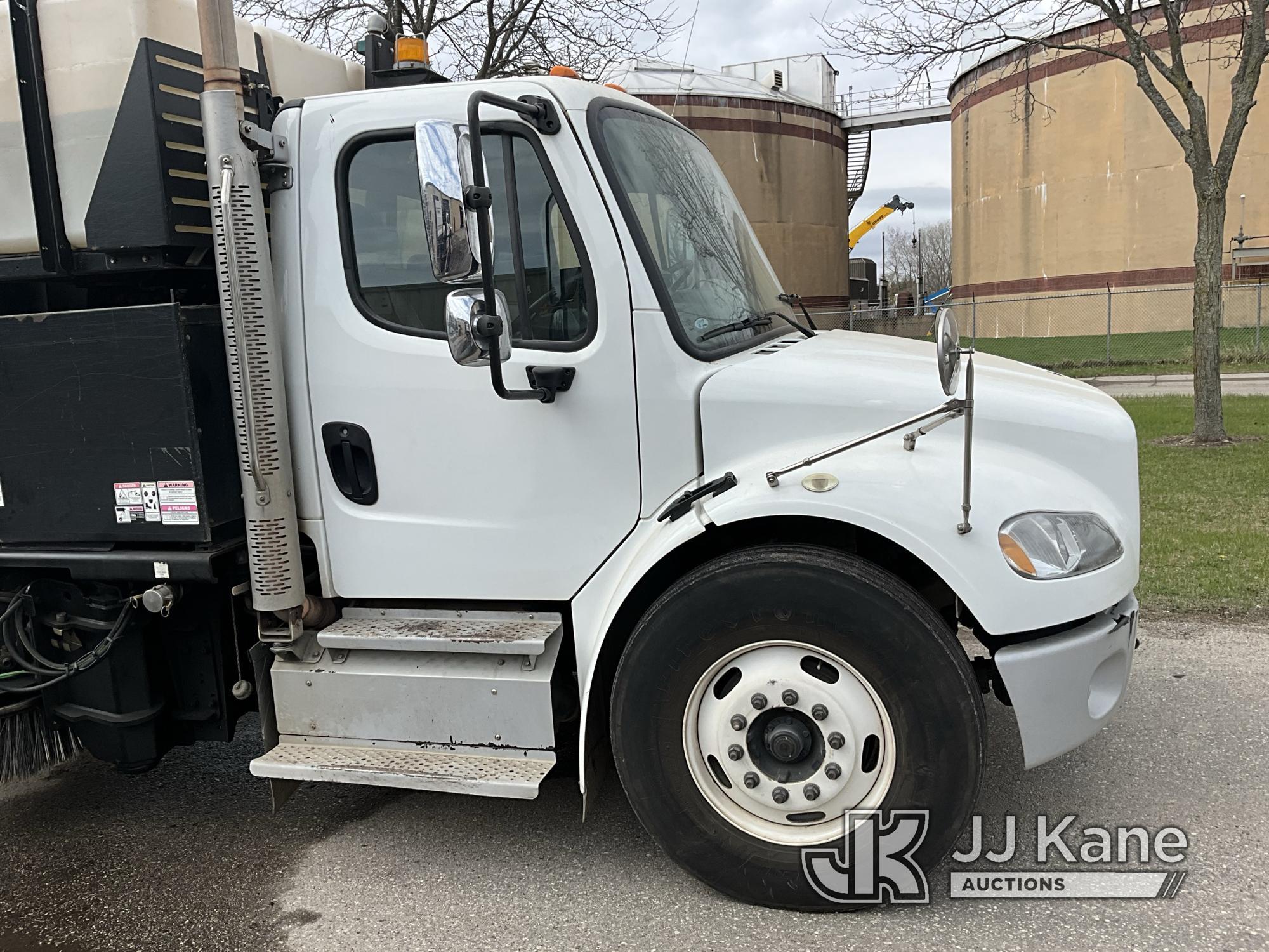 (Mount Pleasant, MI) Vacall AS-13 All sweep, rear mounted on 2013 Freightliner M2 106 Sweeper Runs,