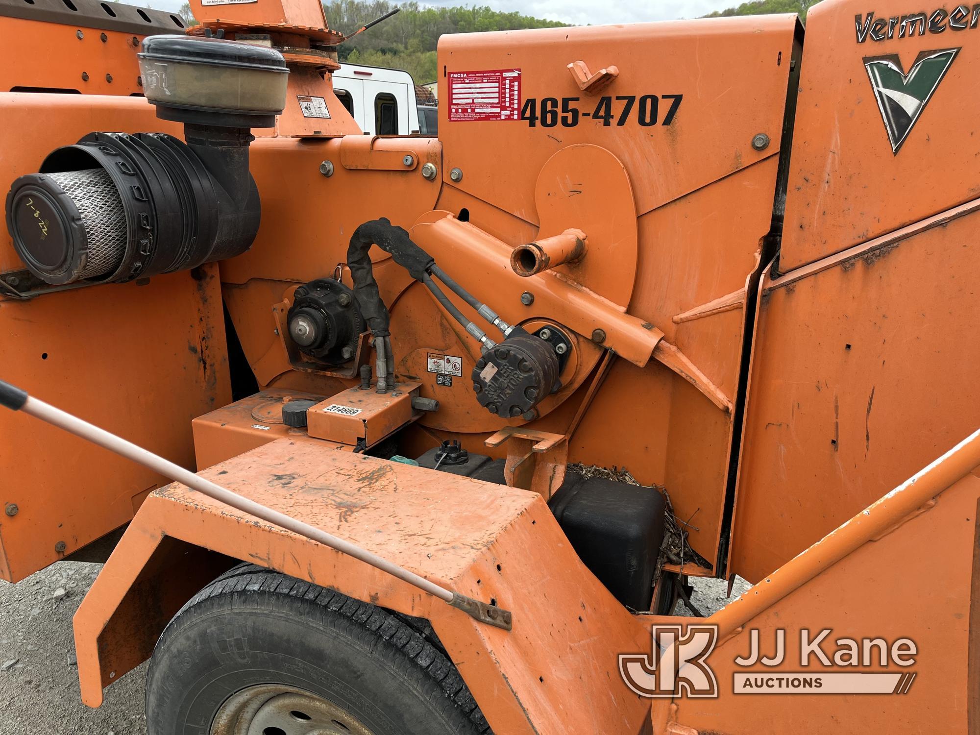 (Smock, PA) 2014 Vermeer BC1000XL Portable Chipper (12in Drum) No Title, Not Running, Operational Co