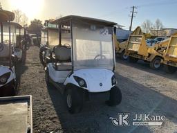 (Jurupa Valley, CA) 2011 Yamaha Golf Cart Runs & Moves, Operates Without Key, True Hours Unknown