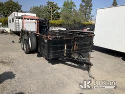 (Jurupa Valley, CA) 2012 San Diego Custom Trailer Cargo Trailer Trailer Bed Has Damage, Trailer Leng
