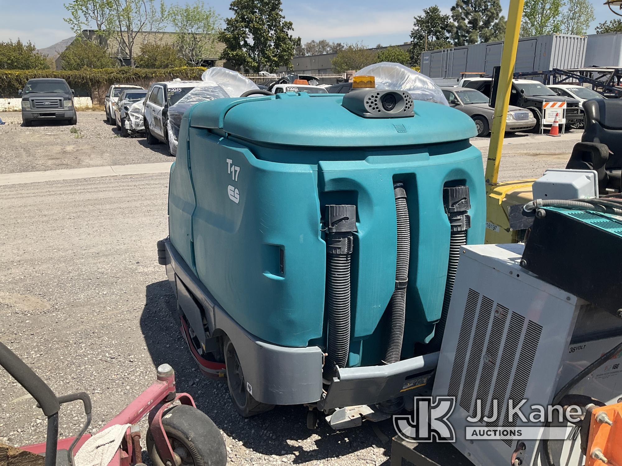 (Jurupa Valley, CA) 2018 Tennant T17 Sweeper Not Running, Missing Key, True Hours Unknown