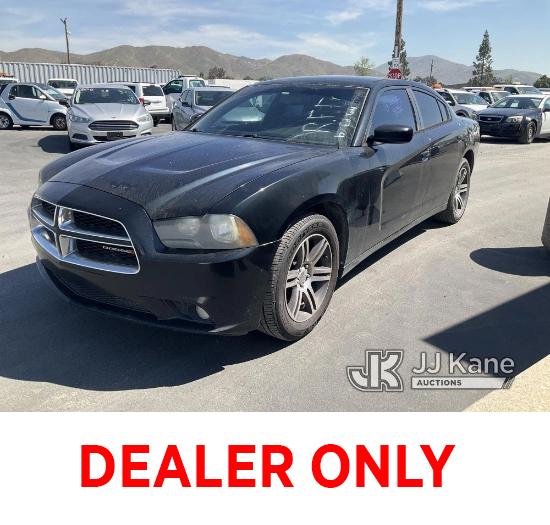 (Jurupa Valley, CA) 2012 Dodge Charger Police Package 4-Door Sedan Runs & Moves, Front Driver Side B