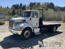 2010 Peterbilt 335 Flatbed Truck Runs & Moves