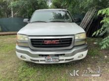 2006 GMC Sierra 1500 4x4 Crew-Cab Pickup Truck Not Running, Condition Unknown) (Missing Batteries, B