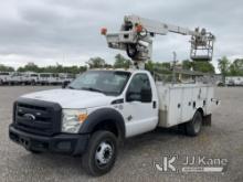 Altec AT235P, Telescopic Non-Insulated Cable Placing Bucket Truck mounted behind cab on 2016 Ford F5