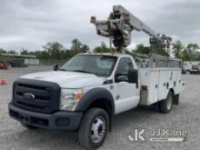 Altec AT235P, Telescopic Cable Placing Bucket Truck mounted behind cab on 2015 Ford F550 Service Tru
