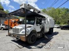 Altec LRV60/70, Over-Center Elevator Bucket Truck mounted behind cab on 2012 Freightliner M2 106 Chi