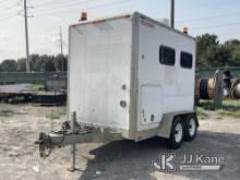2001 MOHA SCT9957A T/A Enclosed Utility Trailer Stands & Rolls) (Onan Generator Runs & Operates