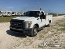 2014 Ford F250 Service Truck  Runs & Moves)( Cab Damage & Body Damage)(FL Residents Purchasing Title