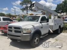 ETI ETCMH37-IH, Articulating & Telescopic Material Handling Bucket Truck mounted behind cab on 2011 