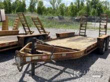 2012 Belshe Industries WB14-2EP T/A Tagalong Equipment Trailer No Title) (Damaged Decking
